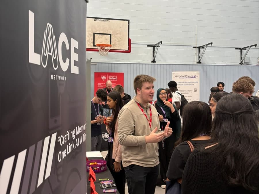 LACE Network stand at a careers fair
